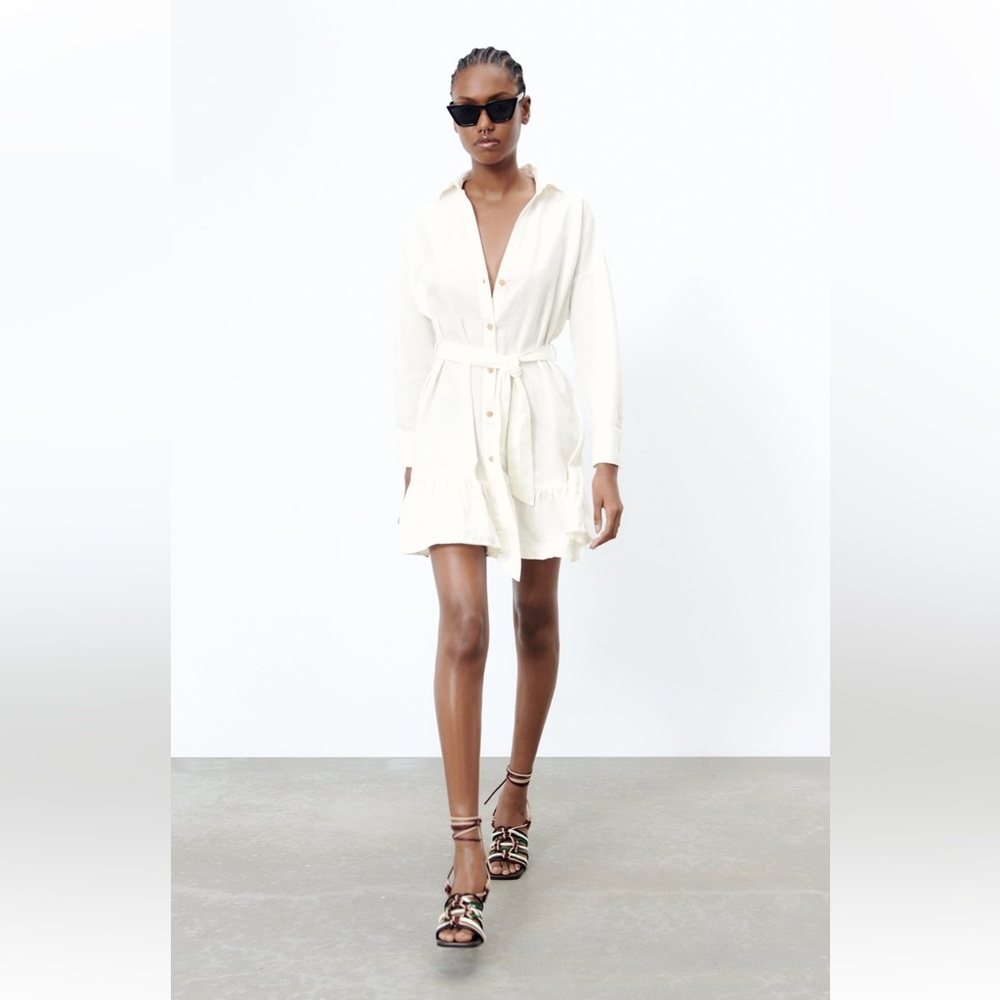 Zara Cream Mini Dress